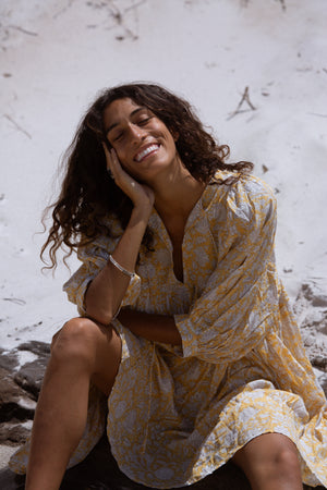 Kyra Mini Dress ~ Cumin