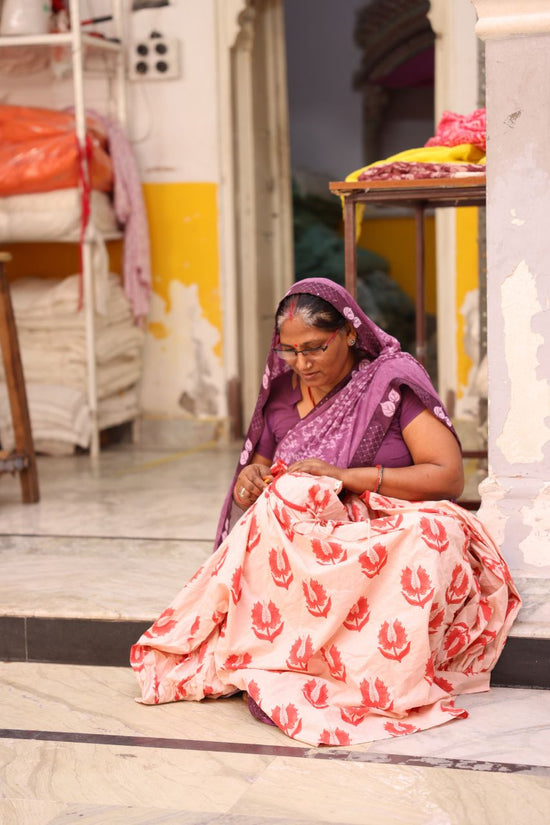 Zuri Wrap Dress ~ Peony