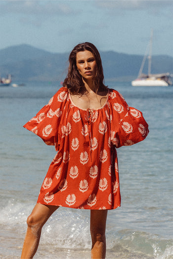 Ria Mini Dress ~ Ruby Red