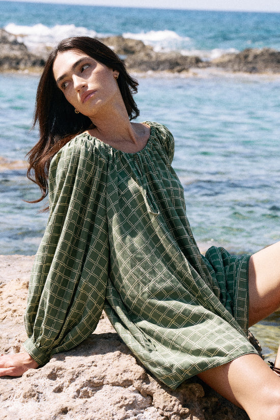 Zahra Mini Dress ~ Fern