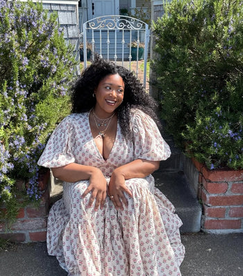 Zuri Wrap Dress ~ Peony